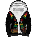 Personalized Ghana Black History Month Sherpa Hoodie Live It Learn It Make It - African Pride