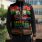 Personalized Ghana Black History Month Sleeveless Puffer Jacket Live It Learn It Make It - African Pride