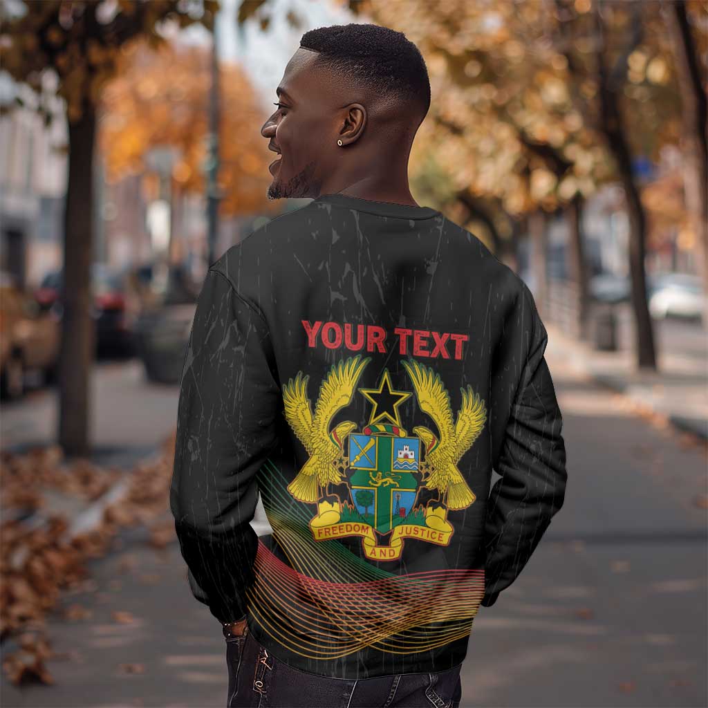 Personalized Ghana Black History Month Sweatshirt Live It Learn It Make It - African Pride