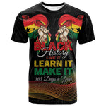 Personalized Ghana Black History Month T shirt Live It Learn It Make It - African Pride