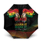 Ghana Black History Month Umbrella Live It Learn It Make It - African Pride
