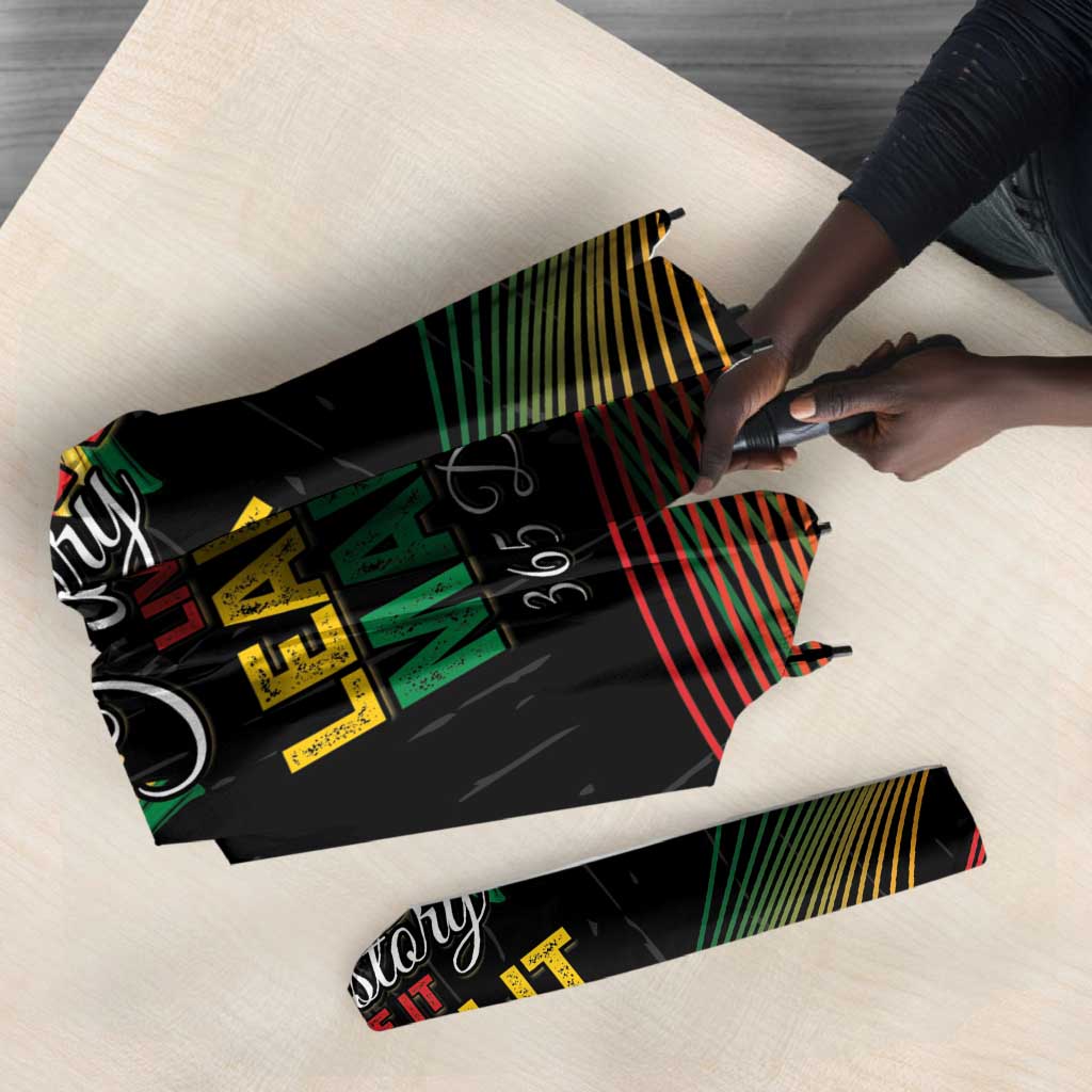 Ghana Black History Month Umbrella Live It Learn It Make It - African Pride