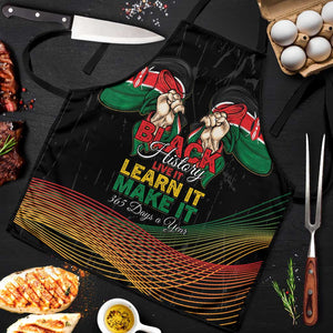Kenya Black History Month Apron Live It Learn It Make It - African Pride
