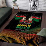 Kenya Black History Month Area Rug Live It Learn It Make It - African Pride
