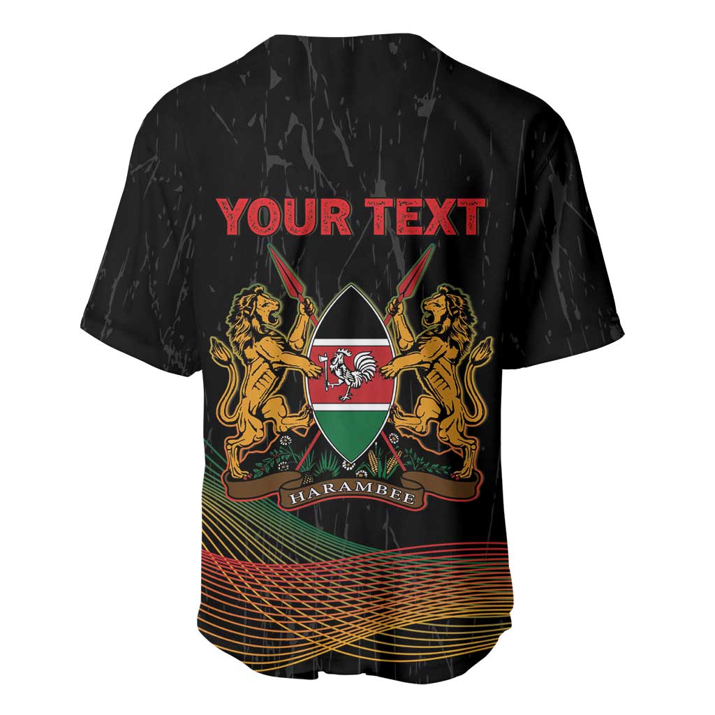 Personalized Kenya Black History Month Baseball Jersey Live It Learn It Make It - African Pride