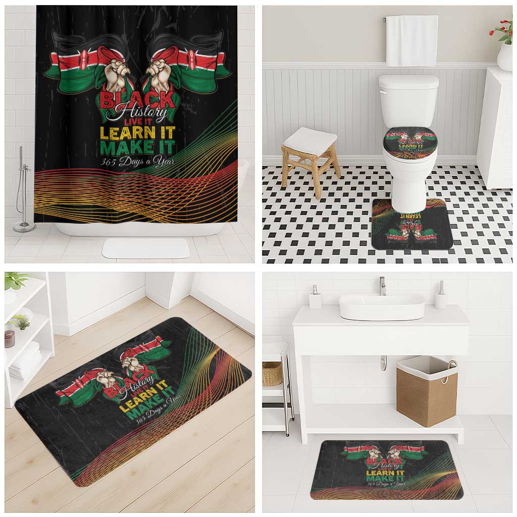 Kenya Black History Month Bathroom Set Live It Learn It Make It - African Pride