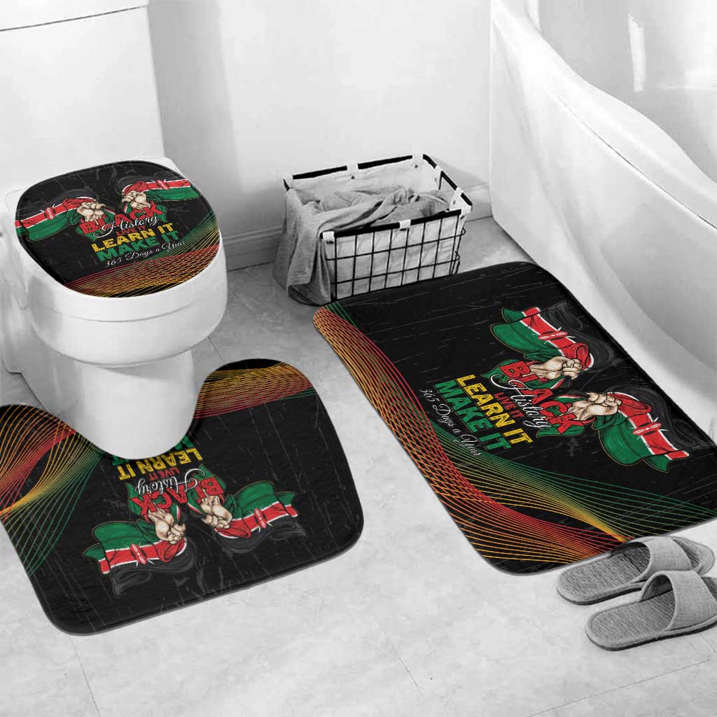 Kenya Black History Month Bathroom Set Live It Learn It Make It - African Pride