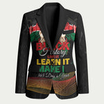Personalized Kenya Black History Month Blazer Live It Learn It Make It - African Pride