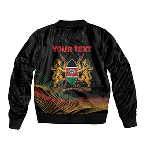 Personalized Kenya Black History Month Bomber Jacket Live It Learn It Make It - African Pride
