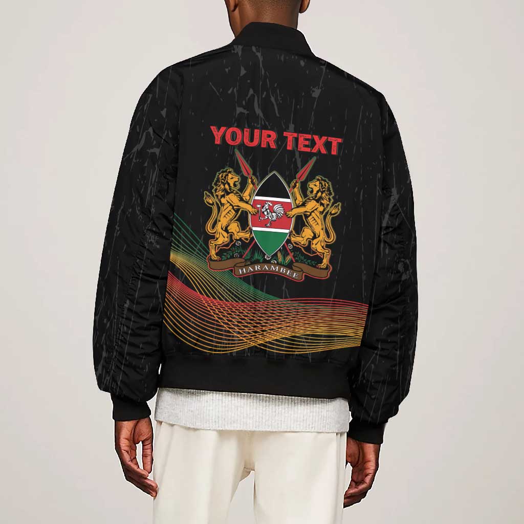Personalized Kenya Black History Month Bomber Jacket Live It Learn It Make It - African Pride