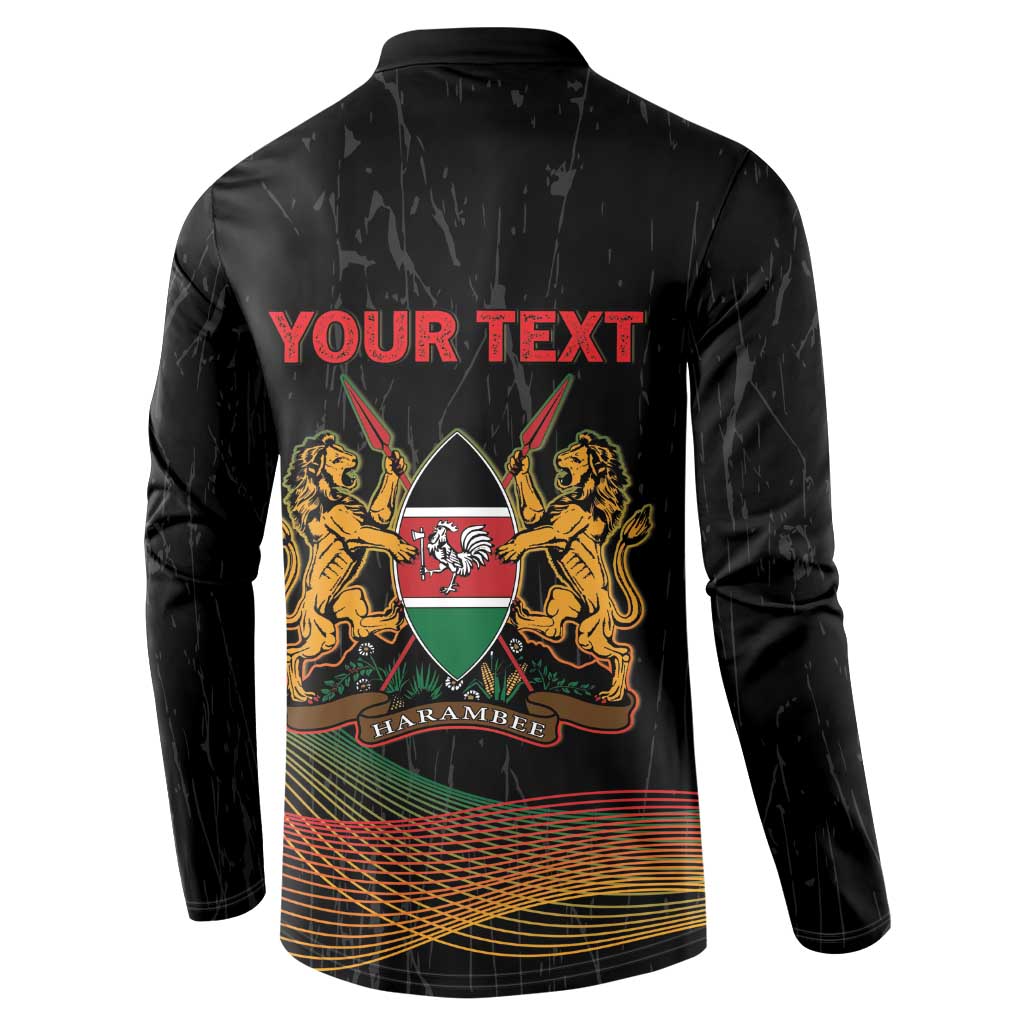 Personalized Kenya Black History Month Button Sweatshirt Live It Learn It Make It