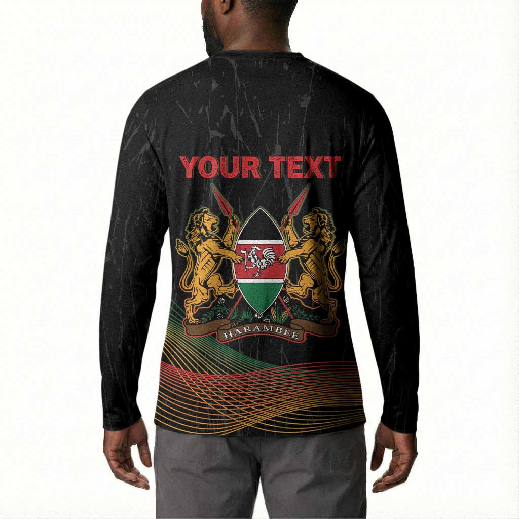 Personalized Kenya Black History Month Button Sweatshirt Live It Learn It Make It
