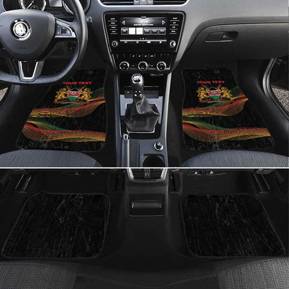 Personalized Kenya Black History Month Car Mats Live It Learn It Make It - African Pride
