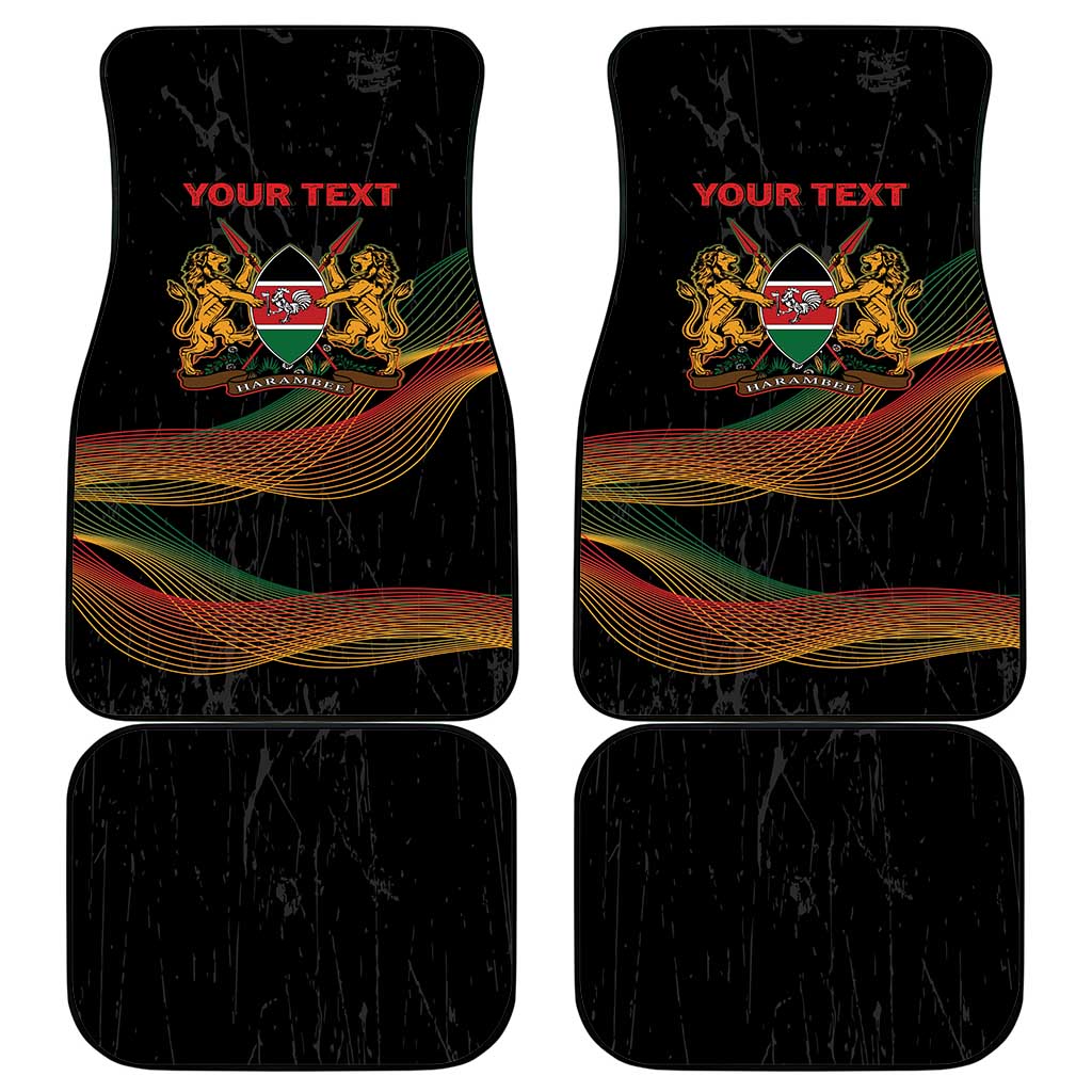 Personalized Kenya Black History Month Car Mats Live It Learn It Make It - African Pride