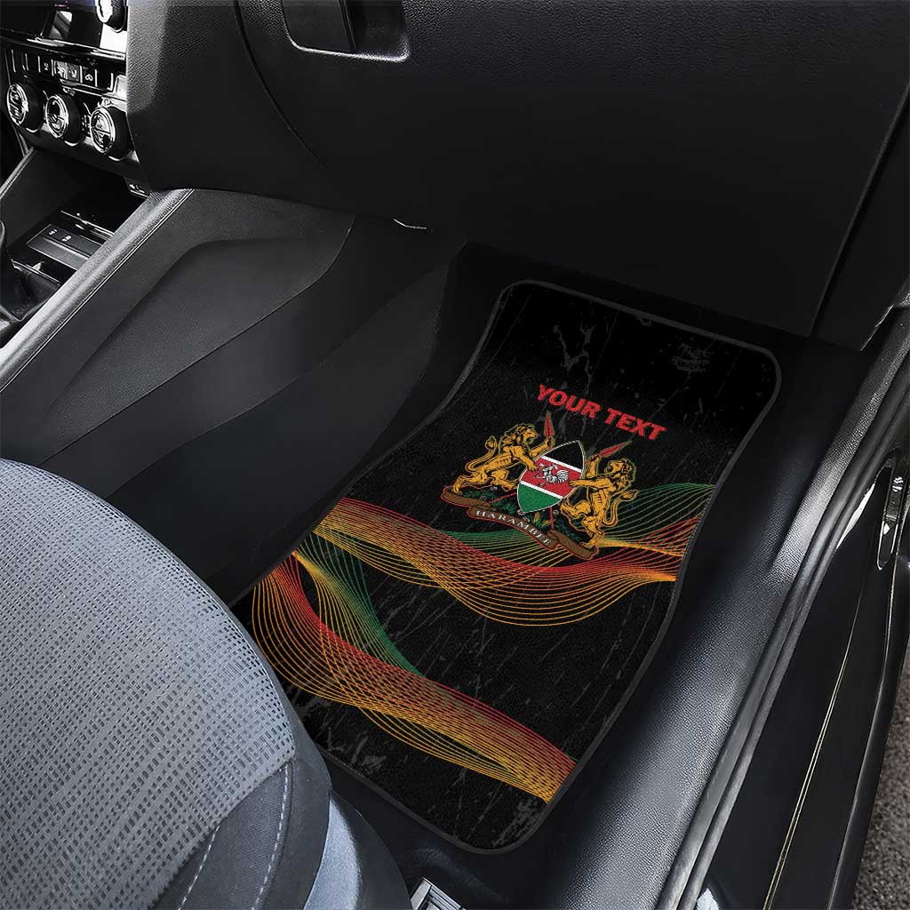 Personalized Kenya Black History Month Car Mats Live It Learn It Make It - African Pride