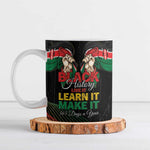 Personalized Kenya Black History Month Ceramic Mug Live It Learn It Make It - African Pride