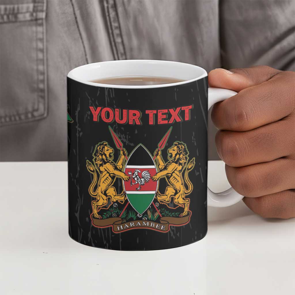 Personalized Kenya Black History Month Ceramic Mug Live It Learn It Make It - African Pride