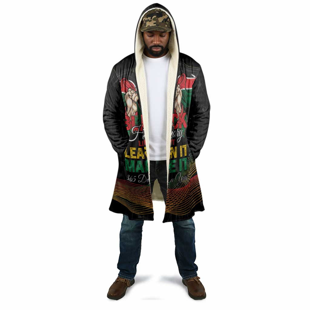 Personalized Kenya Black History Month Cloak Live It Learn It Make It - African Pride