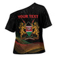 Personalized Kenya Black History Month Cross Shoulder Shirt Live It Learn It Make It - African Pride