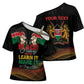 Personalized Kenya Black History Month Cross Shoulder Shirt Live It Learn It Make It - African Pride