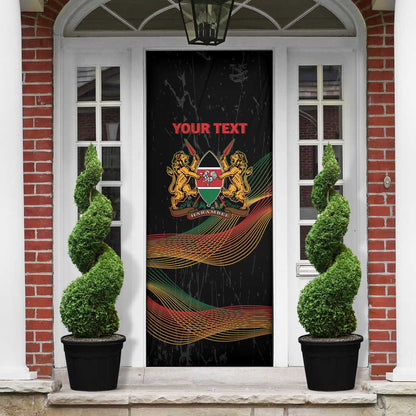 Personalized Kenya Black History Month Door Cover Live It Learn It Make It - African Pride