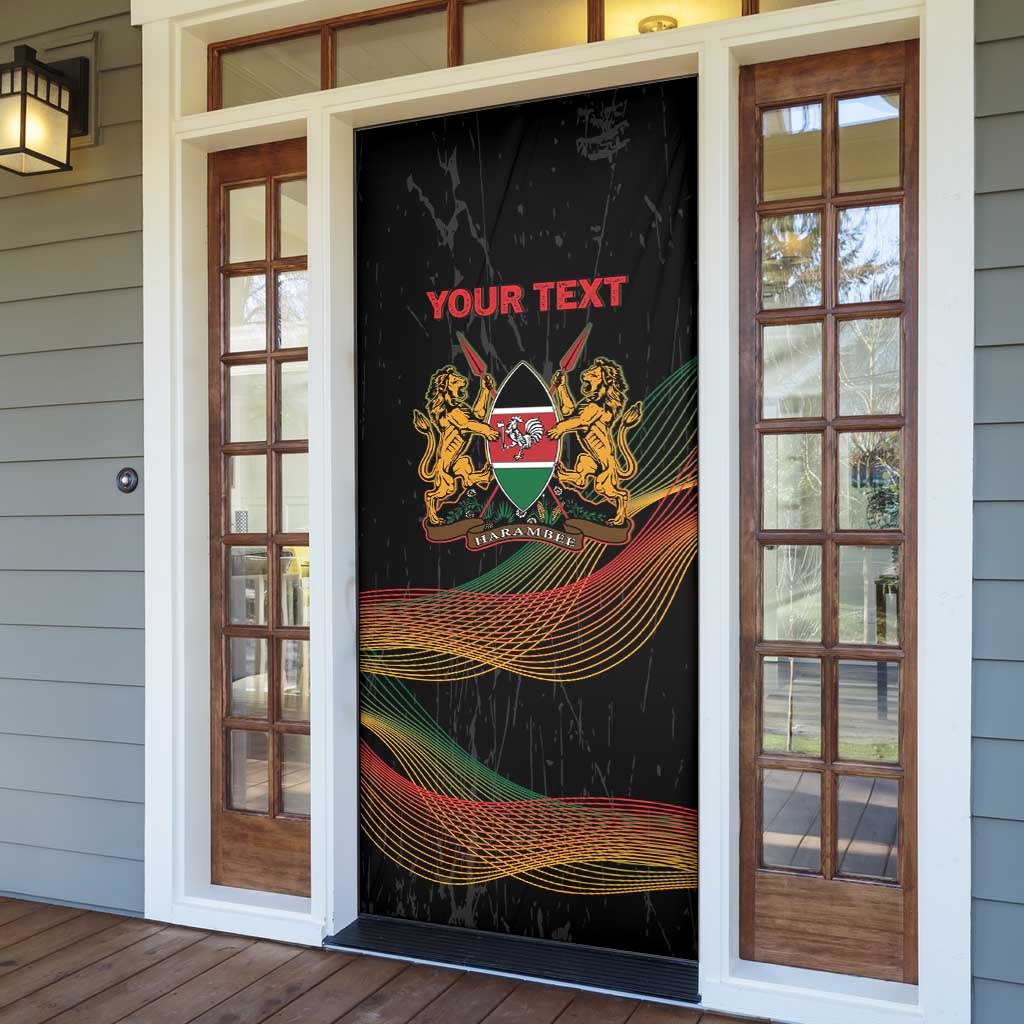 Personalized Kenya Black History Month Door Cover Live It Learn It Make It - African Pride