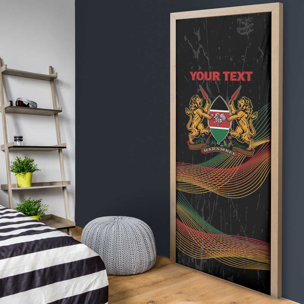 Personalized Kenya Black History Month Door Cover Live It Learn It Make It - African Pride