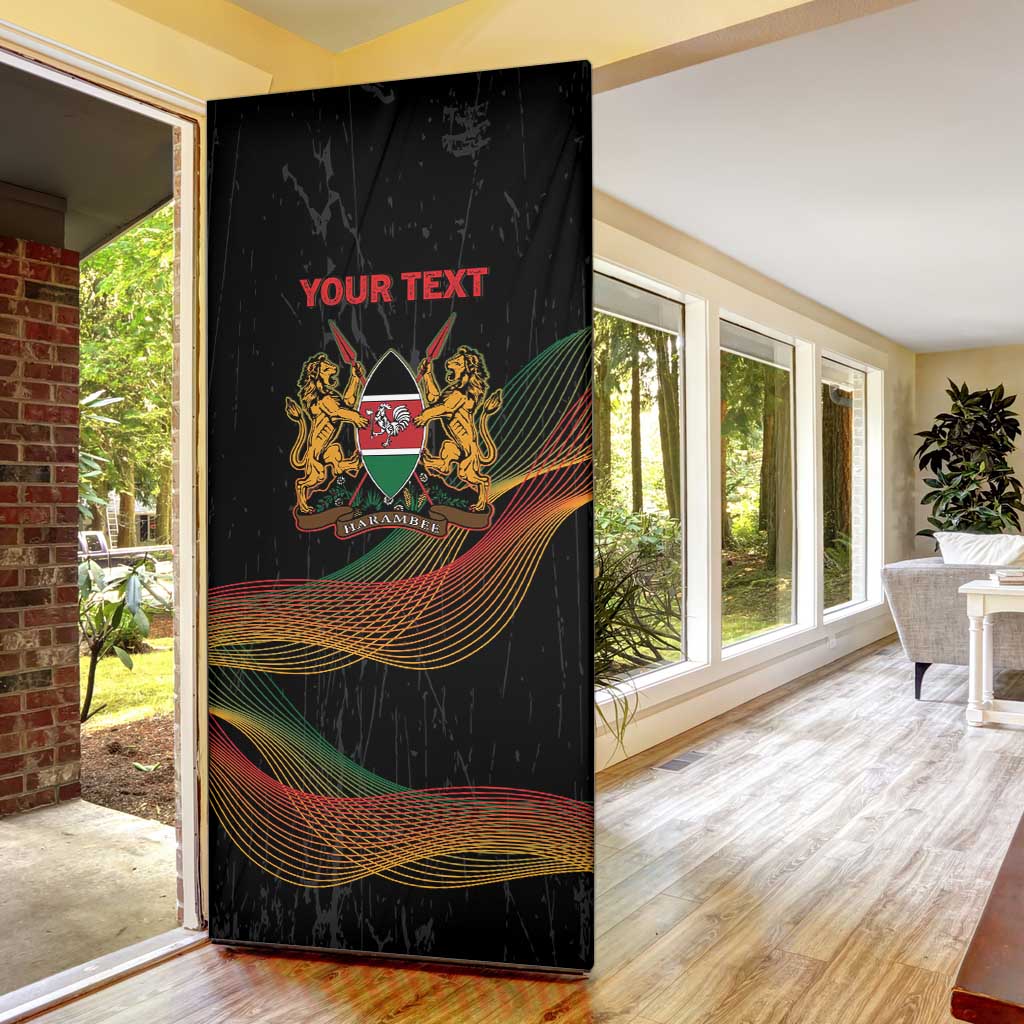 Personalized Kenya Black History Month Door Cover Live It Learn It Make It - African Pride