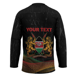 Personalized Kenya Black History Month Hockey Jersey Live It Learn It Make It - African Pride
