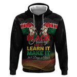 Personalized Kenya Black History Month Hoodie Live It Learn It Make It - African Pride