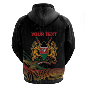 Personalized Kenya Black History Month Hoodie Live It Learn It Make It - African Pride