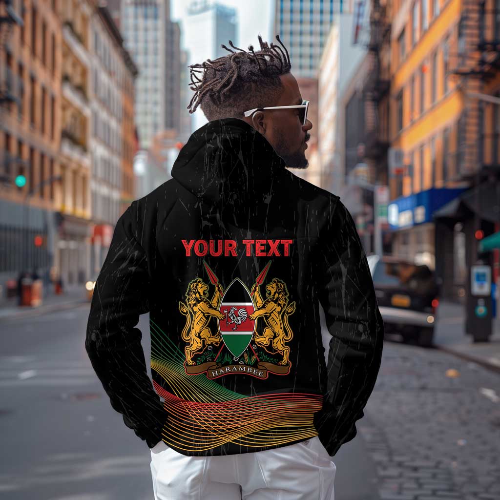 Personalized Kenya Black History Month Hoodie Live It Learn It Make It - African Pride