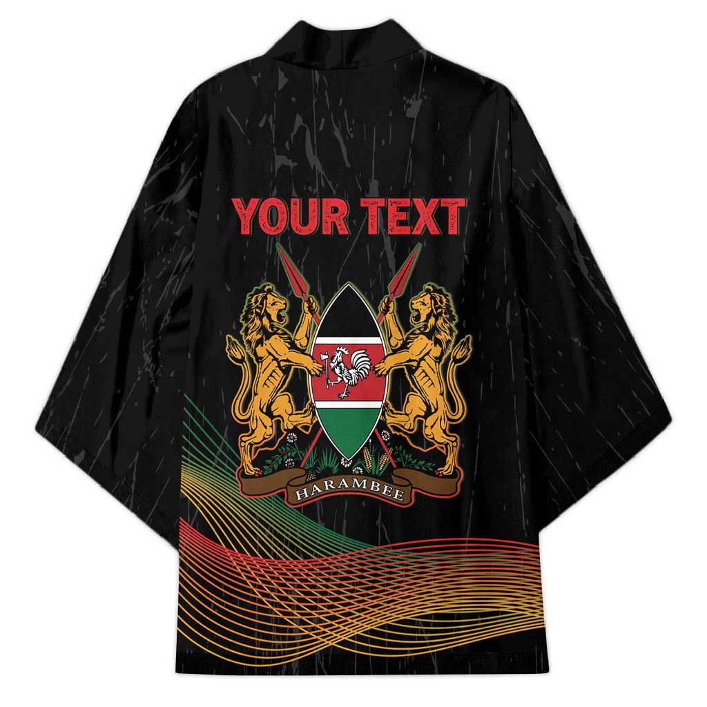Personalized Kenya Black History Month Kimono Live It Learn It Make It - African Pride