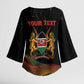 Personalized Kenya Black History Month Kimono Sleeve Blouse Live It Learn It Make It - African Pride