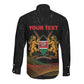 Personalized Kenya Black History Month Long Sleeve Button Shirt Live It Learn It Make It - African Pride