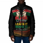 Personalized Kenya Black History Month Padded Jacket Live It Learn It Make It - African Pride