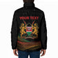 Personalized Kenya Black History Month Padded Jacket Live It Learn It Make It - African Pride