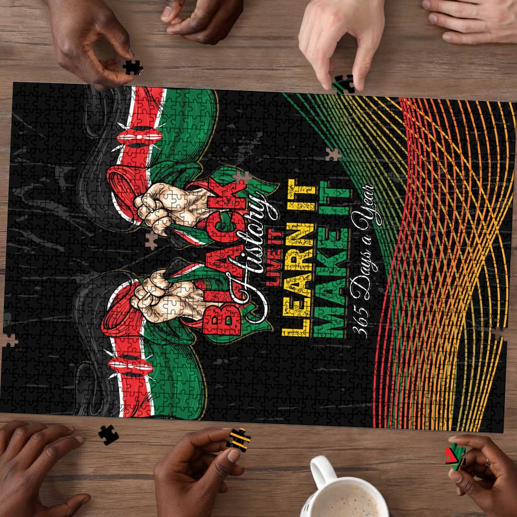 Kenya Black History Month Puzzle Live It Learn It Make It - African Pride