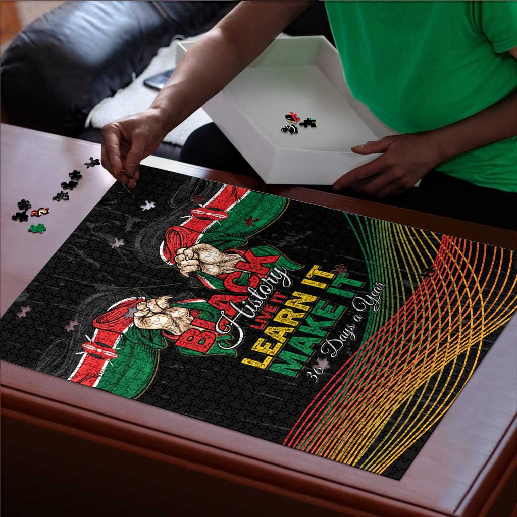 Kenya Black History Month Puzzle Live It Learn It Make It - African Pride