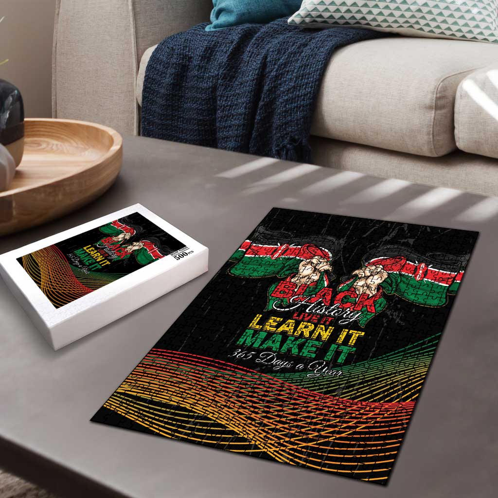 Kenya Black History Month Puzzle Live It Learn It Make It - African Pride