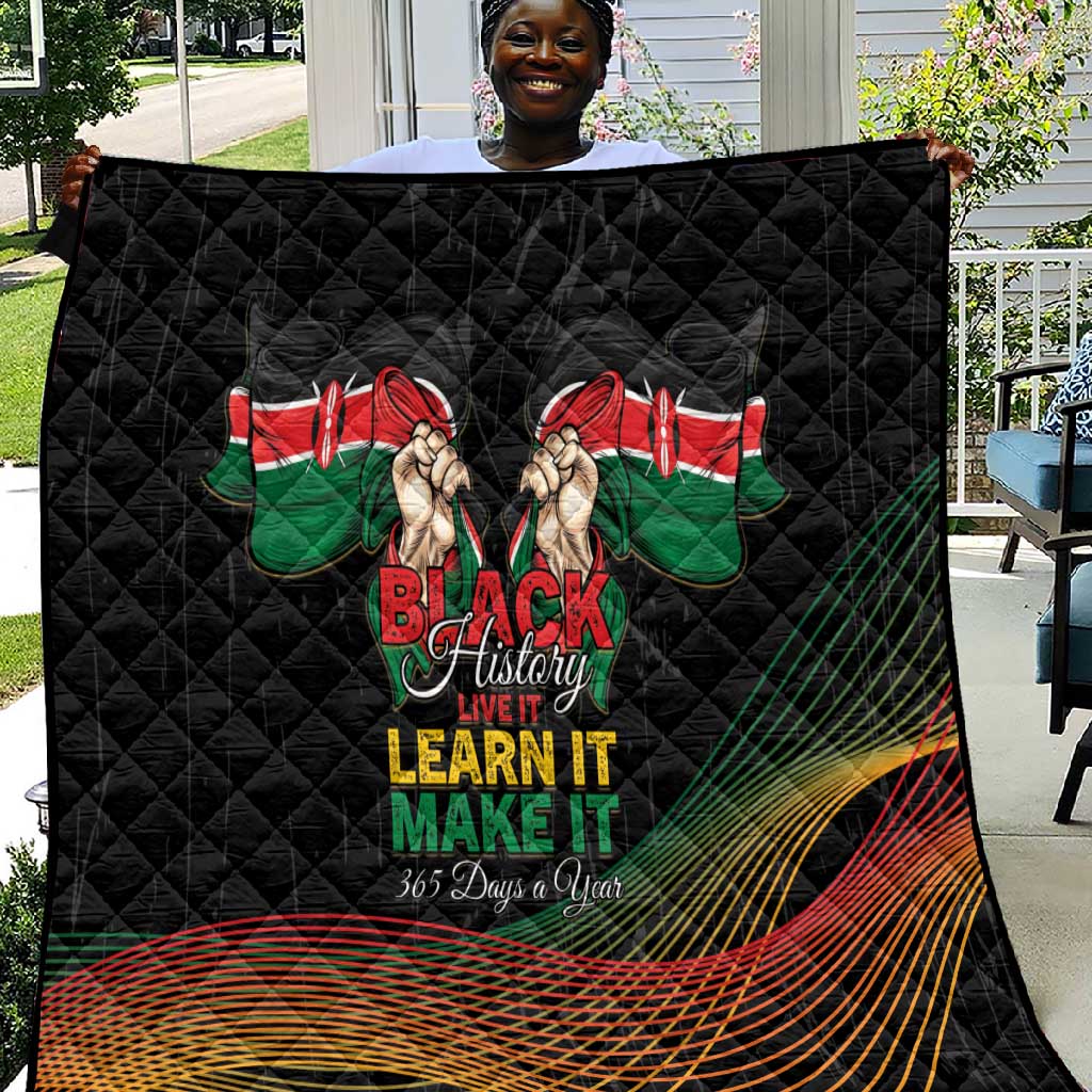 Kenya Black History Month Quilt Live It Learn It Make It - African Pride