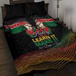 Kenya Black History Month Quilt Bed Set Live It Learn It Make It - African Pride