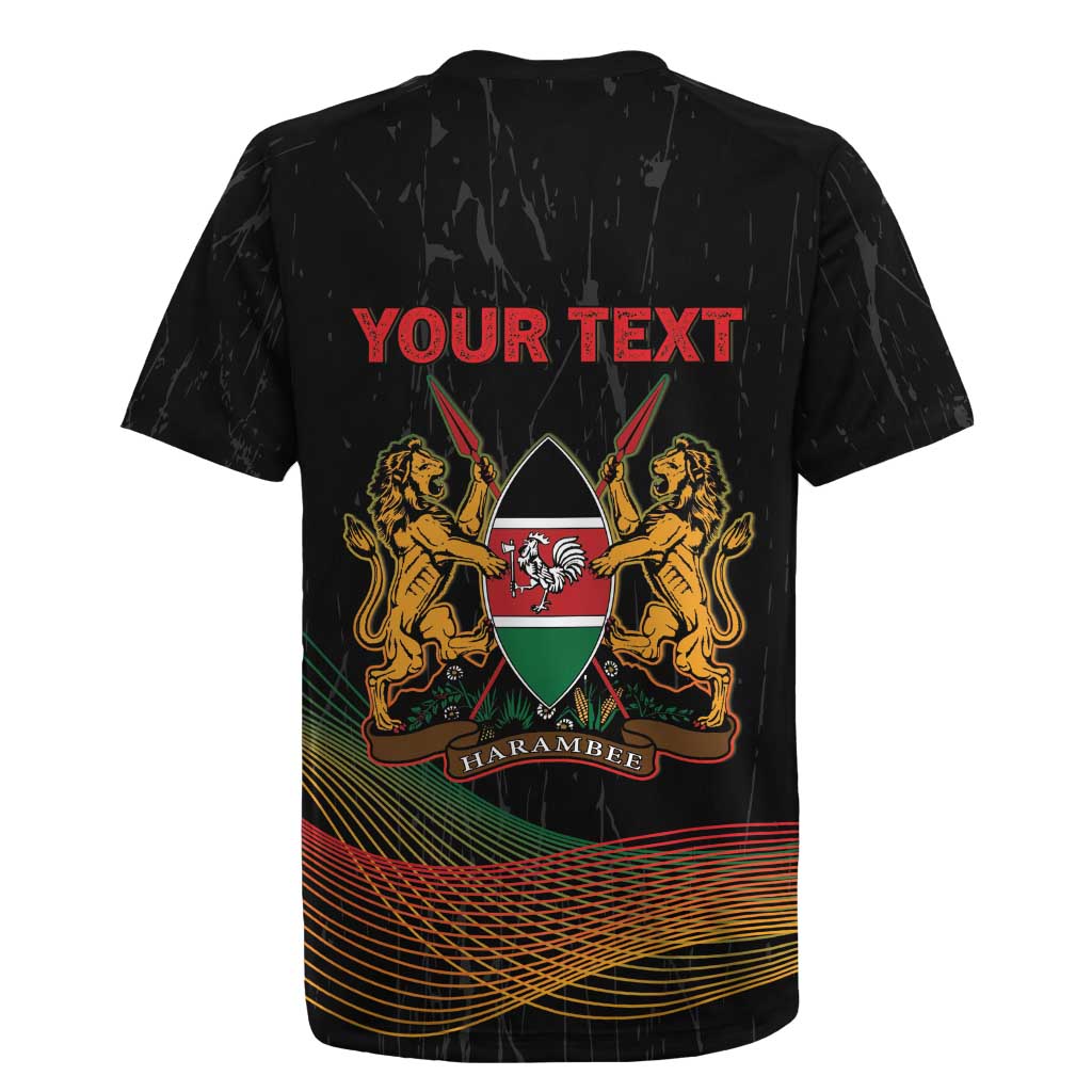 Personalized Kenya Black History Month Rugby Jersey Live It Learn It Make It - African Pride