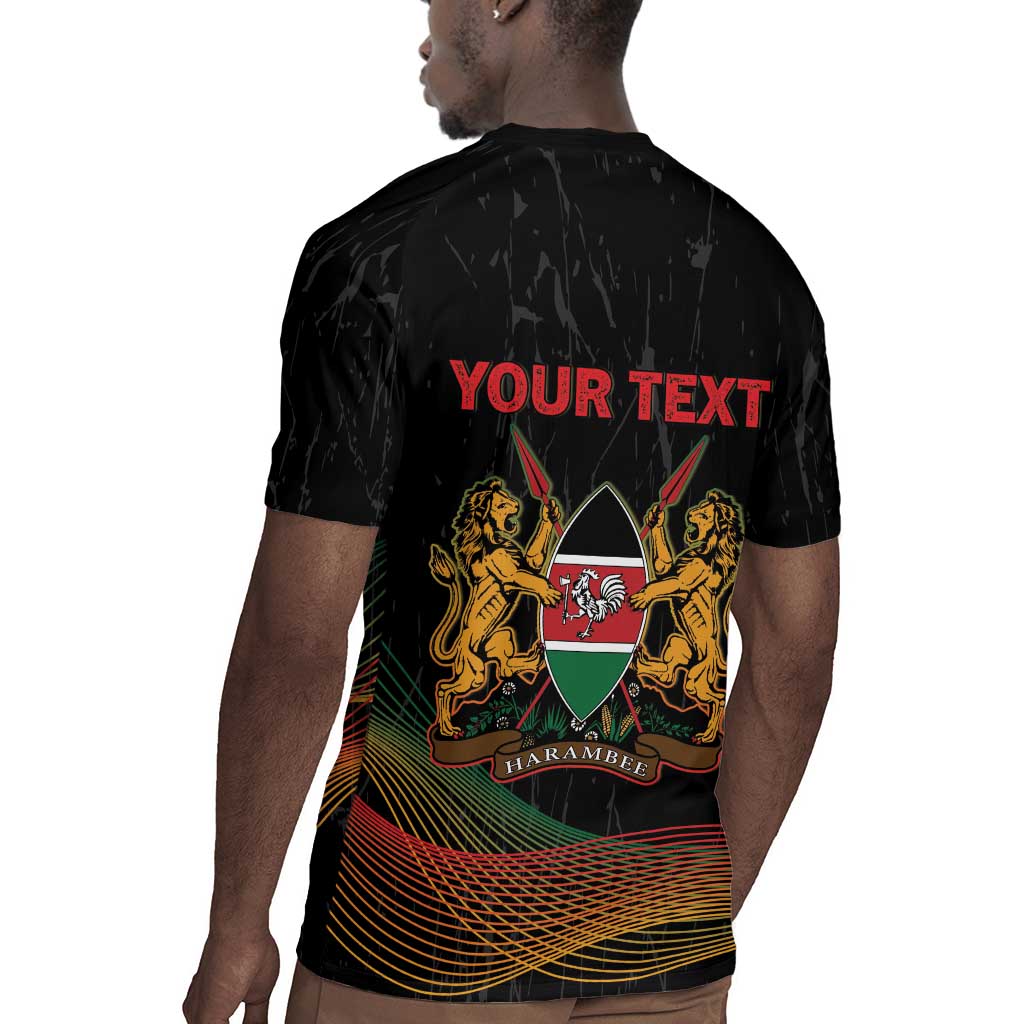 Personalized Kenya Black History Month Rugby Jersey Live It Learn It Make It - African Pride