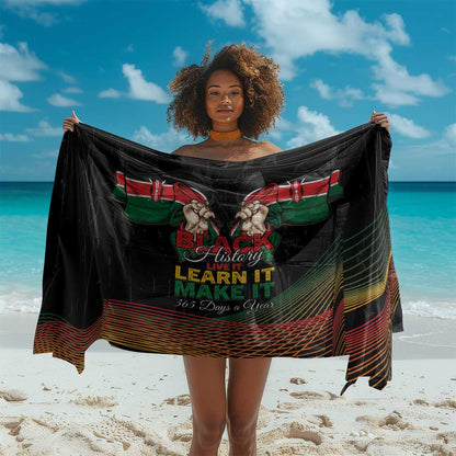 Kenya Black History Month Sarong Live It Learn It Make It - African Pride