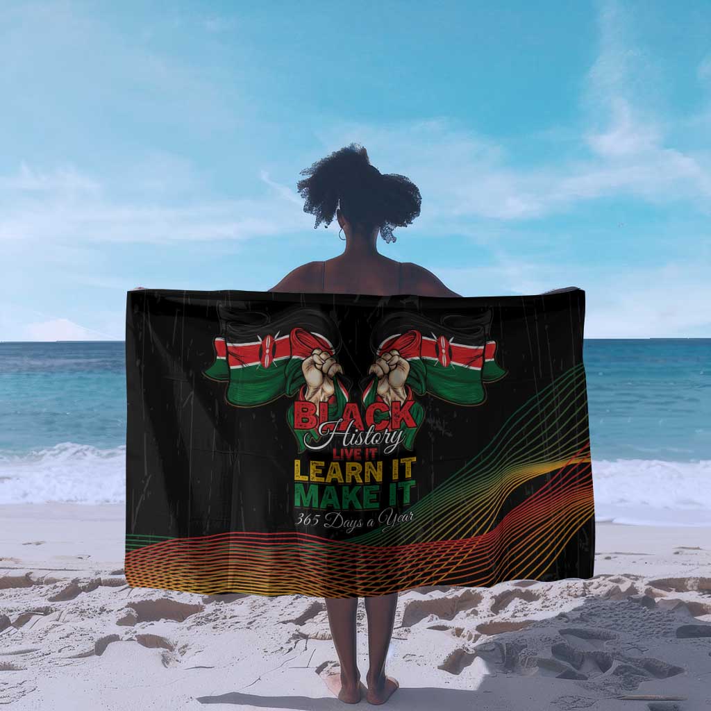 Kenya Black History Month Sarong Live It Learn It Make It - African Pride