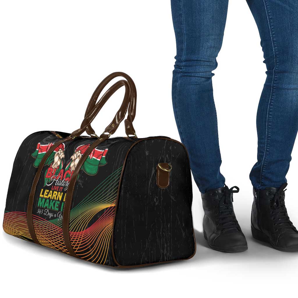 Kenya Black History Month Travel Bag Live It Learn It Make It - African Pride