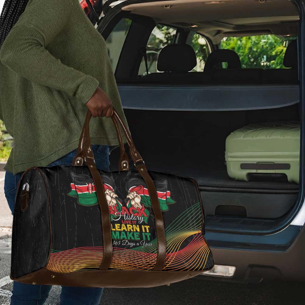 Kenya Black History Month Travel Bag Live It Learn It Make It - African Pride