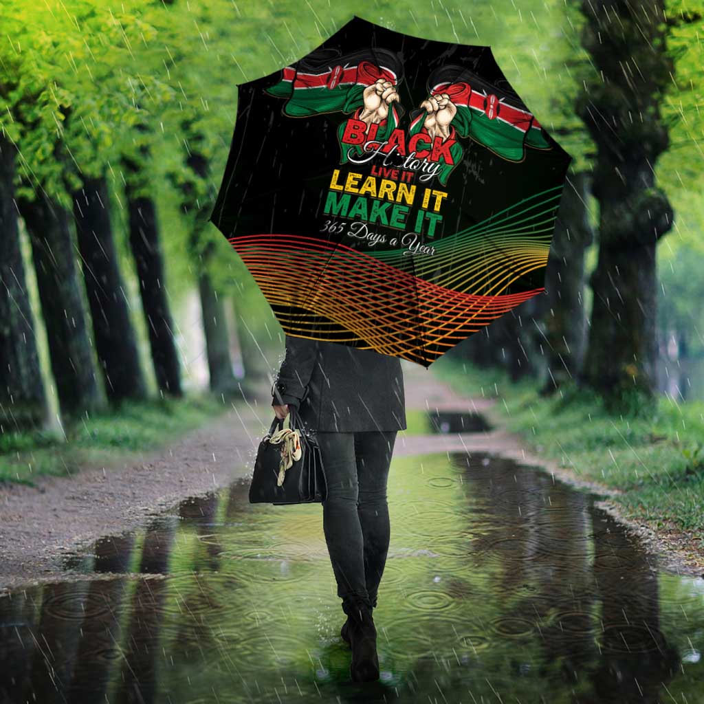Kenya Black History Month Umbrella Live It Learn It Make It - African Pride