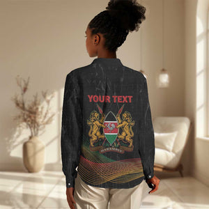Personalized Kenya Black History Month Women Casual Shirt Live It Learn It Make It - African Pride